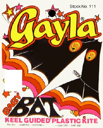 Gayla Industries 111 42"x22" Baby Bat Delta Wing Kite