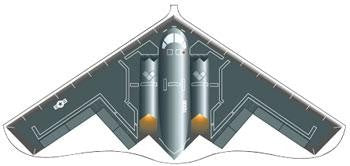 Gayla Industries 128 42"x22" Stealth Raider Delta Wing Kite