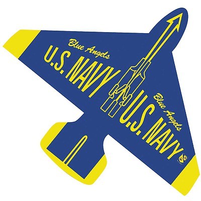 Gayla Industries 1335 40"x35" Blue Angels Jet Plane Nylon Kite