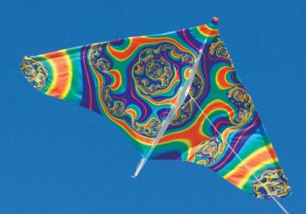 Gayla Industries 146 42"x22" Sky Dye Swirl Trendsetter Delta Wing Kite