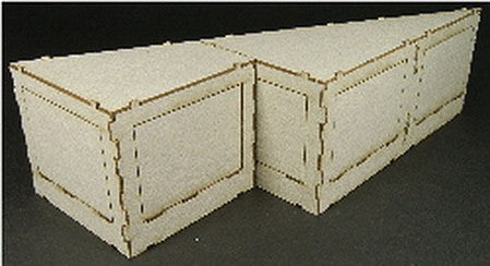 GCLaser 11002 HO Scale The Cube Modular System Component - Kit (Laser-Cut Architectural Card) -- Angled Core Set A 26.5 Degrees Left