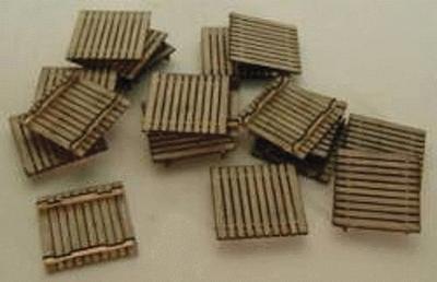 GCLaser 1102 N Scale Pallets - Kit (Laser-Cut Wood) -- Builds 36 Items