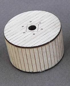 GCLaser 11192 HO Scale Covered Cable Reel pkg(3) - Kit (Laser-Cut Wood) -- 5/8 x 1-1/16" Diamaeter
