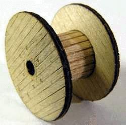 GCLaser 1119 HO Scale Cable Reel 3-Pack - Kit (Laser-Cut Wood) -- 5/8 x 1-1/16" Diameter