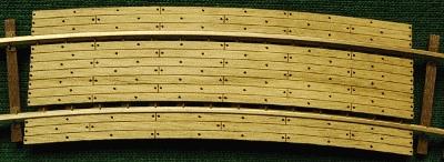 GCLaser 11274 HO Scale Grade Crossings pkg(2) -- 15" Radius Curve Fits Code 83 & 100 Rail