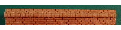 GCLaser 11314 N Scale Roof Ridge Cap 3-Tab - 20 Lineal Inch Coverage -- Brown, Used with Shingles 292-1132