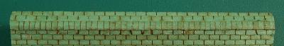 GCLaser 11315 N Scale Roof Ridge Cap 3-Tab - 20 Lineal Inch Coverage -- Green, Used with Shingles 292-1133
