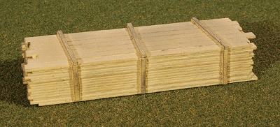 GCLaser 113311 HO Scale 2 x 12" Lumber Load -- One Each 8' & 20'