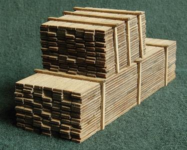 GCLaser 113315 HO Scale Lumber Load - 3 x 12" 7.6 x 30.5cm -- One Each: 8' 2.4m, 20' 6.1m