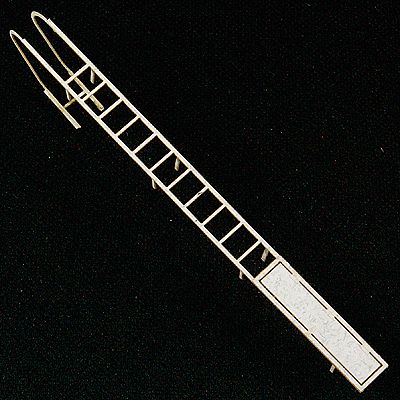 GCLaser 116017 HO Scale The Cube Modular System Component - Kit (Laser-Cut Architectural Card) -- Ladders pkg(2)