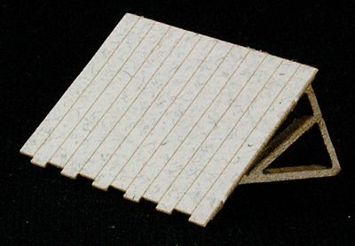 GCLaser 11605 HO Scale The Cube Modular System Component - Kit (Laser-Cut Architectural Card) -- Entry Door Canopy Overhang for Single Stairway pkg(2)
