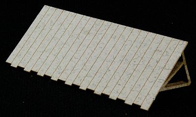 GCLaser 11606 HO Scale The Cube Modular System Component - Kit (Laser-Cut Architectural Card) -- Entry Door Canopy Overhang for Double Stairway pkg(2)