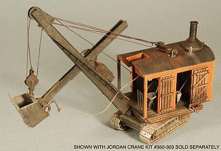 GCLaser 1176 HO Scale Jordan Steam Shovel Detail Set - Kit (Laser-Cut Wood)  (Steam Shovel Not Included)