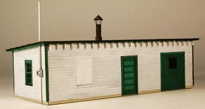 GCLaser 1298 HO Scale Tool House -- Kit - 4-13/16 x 2-1/8 x 2-1/4" 12.2 x 5.4 x 5.7cm