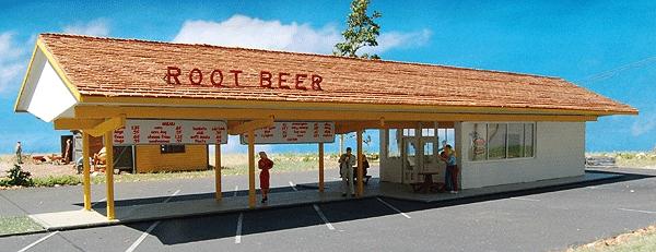 GCLaser 1311 HO Scale Lou's Drive-In -- Kit - 11-7/8 x 4 x 2-5/8" 30.2 x 10.2 x 6.7cm