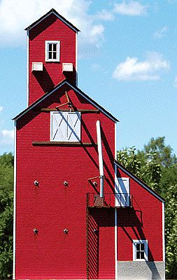 GCLaser 190171 HO Scale Co-op Grain Elevator Backdrop -- Kit - 5-3/8 x 9-1/2 x 1-1/4" 13.6 x 3.2 x 24