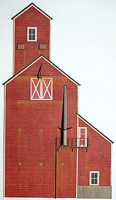 GCLaser 19017 HO Scale Co-Op Backdrop -- Kit - 5-3/8 x 1-3/8 x 9-1/2" 13.6 x 3.5 x 24.1cm