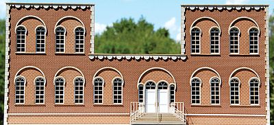 GCLaser 190231 HO Scale Brewery Backdrop -- Kit - 11-7/8 x 5-1/2 x 1-3/4" 30.2 x 14.1 x 4.5cm