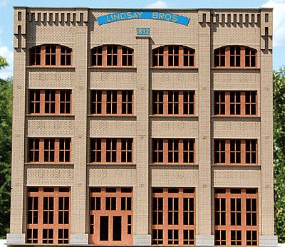 GCLaser 190251 HO Scale Lindsay Bros. Entry Backdrop -- Kit - 8-5/8 x 7-3/4 x 1-1/4" 21.9 x 19.7 x 3.2cm