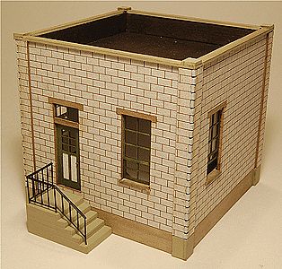 GCLaser 1902 HO Scale The Cube Office -- Kit - 2-5/8 x 3-3/16 x 2-9/16" 6.7 x 8.1 x 6.5cm