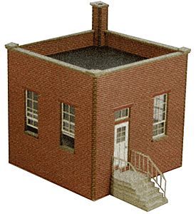 GCLaser 19030 HO Scale Factory Guard House - The Cube -- Kit - 2-11/16 x 3-5/8 x 3-1/8 6.8 x 9.2 x 7.9cm