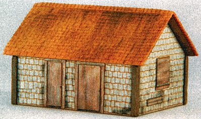 GCLaser 19031 HO Scale Board -Up Building #1 -- Kit - 2-5/8 x 1-7/8 x 1-5/8 6.6 x 4.7 x 4.1cm