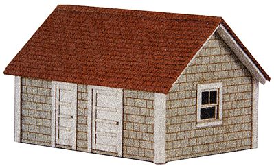GCLaser 19032 HO Scale Well House -- Laser-Cut Wood Kit - 2-5/8 x 1-7/8 x 1-5/8 6.6 x 4.7 x 4.1cm