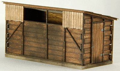 GCLaser 19044 HO Scale Coal Bunker -- Kit - 2-5/8 x 1-3/8 x 1-3/8" 6.7 x 3.5 x 3.5cm