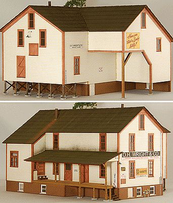 GCLaser 19063 HO Scale O.H. Wright & Co. -- Kit - 7-5/8 x 6-3/4 x 4-5/8" 20 x 17.1 x 11.7cm