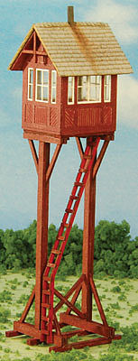 GCLaser 19093 HO Scale Crossing Gate Tower -- Laser-Cut Matboard Kit - 1-1/8 x 1-1/4 x 4-5/8" 2.9 x 3.2 x 11.8cm