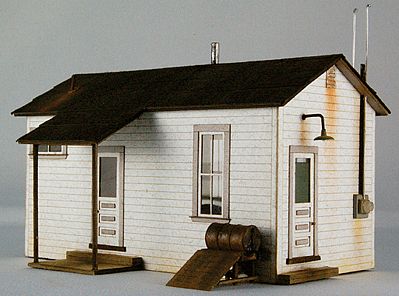 GCLaser 1909 HO Scale Team Yard Office -- Kit - 3-7/8 x 2-1/2 x 2-1/2" 9.8 x 6.4 x 6.4cm