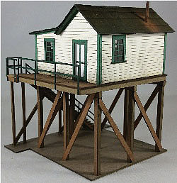 GCLaser 19102 HO Scale Ice Shed Office -- Laser-Cut Kit - 3-1/4 x 3-1/4 x 4" 8.3 x 8.3 x 10.2cm