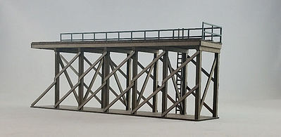 GCLaser 19104 HO Scale Ice Shed Platform Add-On -- Laser-Cut Kit - 6-7/8 x 1-3/8 x 2-3/4" 17.5 x 3.5 x 7cm