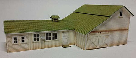 GCLaser 19105 HO Scale Garage-Coop - Elfering Farm Series No. 9 -- Laser-Cut Kit - 9-1/2 x 5-1/8 x 3-1/8"