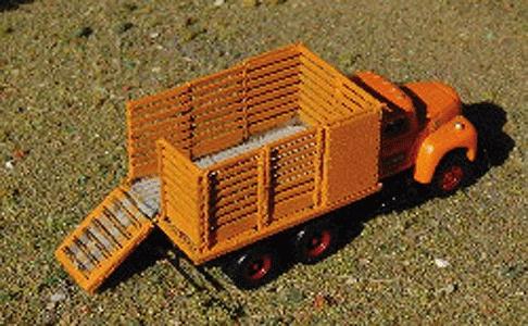 GCLaser 2232 N Scale Cattle Truck Bed Kit -- Fits Classic Metal Works R-190