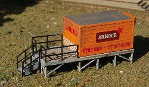 GCLaser 2361 N Scale Col Storage Platform - Kit (Laser-Cut Wood) -- 5/32 x 1-29/32 x 3/4" Use With Classic Metal Works R-190 Truck