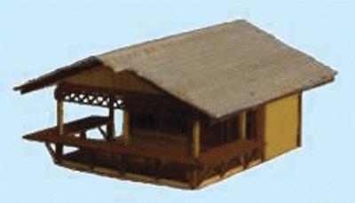 GCLaser 309 N Scale Country Market - Kit (Laser-Cut Wood) -- 1-3/4 x 2-1/32 x 15/16"