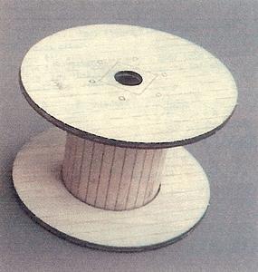 GCLaser 3119 O Scale Cable Reel pkg(2) - Kit (Laser-Cut Wood) -- Empty 1-1/8 x 1-7/8" Diameter