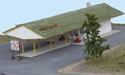 GCLaser 311 N Scale Lou's Drive-In - Kit (Laser-Cut Wood) -- 2-3/16 x 6-1/2 x 1-3/8"