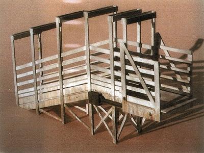 GCLaser 3225 O Scale Stock Loading Ramp - Kit (Laser-Cut Wood) -- 6-1/2 x 1-7/16 x 3-11/16"