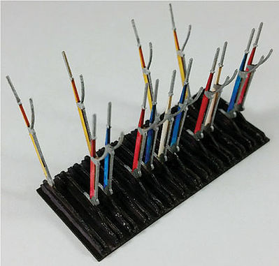 GCLaser 39099 O Scale Interlocking Machine Levers -- Laser-Cut Kit - 14 Levers, Fits #292-2292, 2-1/8 x 1 x 1-3/8" 5.4 x 2.5 x