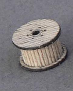 GCLaser 51191 Z Scale Loaded Cable Reel pkg(6) - Kit (Laser-Cut Wood) -- 1/4 x 7/16" Diameter