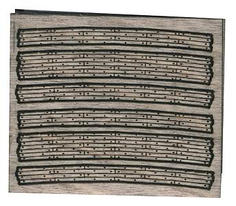 GCLaser 51292 Z Scale Curved Grade Crossing pkg(2) - Kit -- 195mm Radius