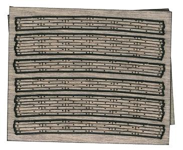 GCLaser 51293 Z Scale Curved Grade Crossing pkg(2) - Kit -- 220mm Radius
