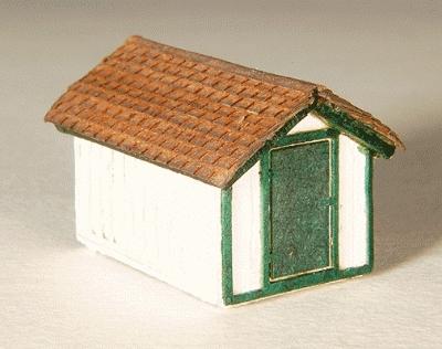 GCLaser 5294 Z Scale Gas House - Kit (Laser-Cut Wood) -- 9/16 x 13/16 x 9/16"