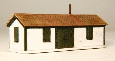 GCLaser 5297 Z Scale Shim Shed - Kit (Laser-Cut Wood) -- 1-7/8 x 13/16 x 7/8"