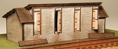 GCLaser 5391 Z Scale Coal Shed - Kit (Laser-Cut Wood) -- 2-5/16 x 1 x 7/8"