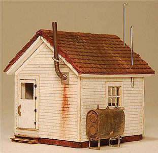 GCLaser 901 N Scale West End Shack -- Kit - 3/16" x 1-5/16 x 1-1/2" .5 x 3.3 x 3.8cm
