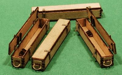 GCLaser 91016 All Scale Wood Crates Kit -- #6 pkg(6) 1-1/2 x 1/4 x 1/4"