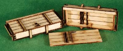 GCLaser 91024 All Scale Wood Crate Laser-Cut Wood Kit -- #10; 1-9/32 x 9/16 x 9/32" pkg(2)